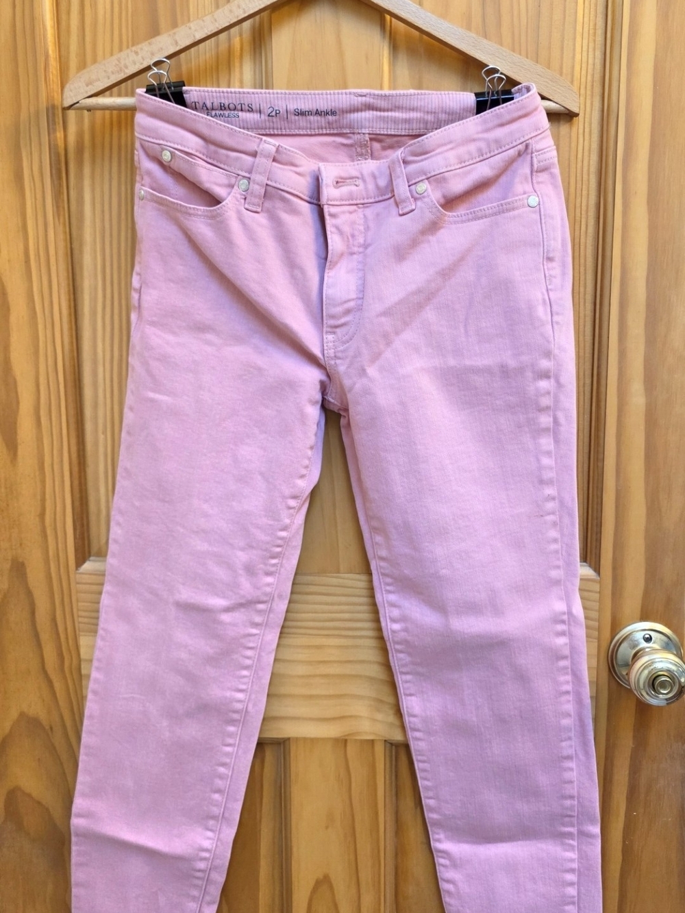 Talbots Light Pink Skinny Ankle Jeans